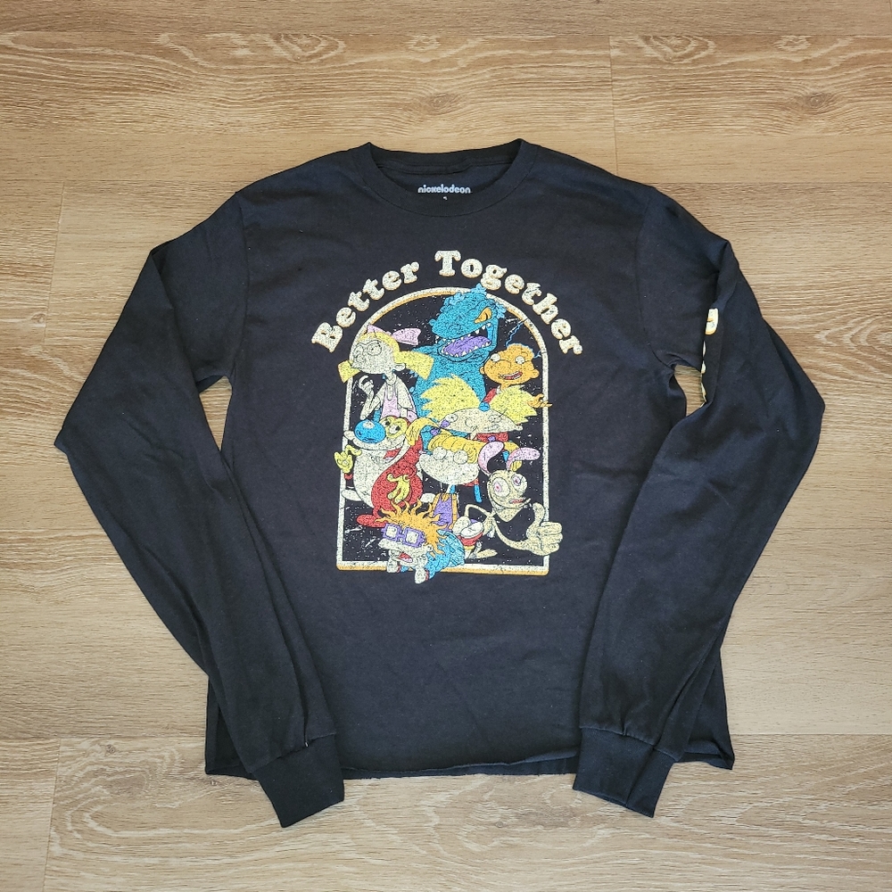 Nickelodeon Women's Long Sleeve Better Together Nickelodeon Shirt Size Small